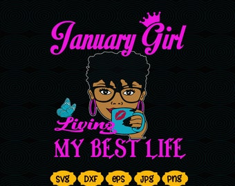 Download January birthday svg | Etsy