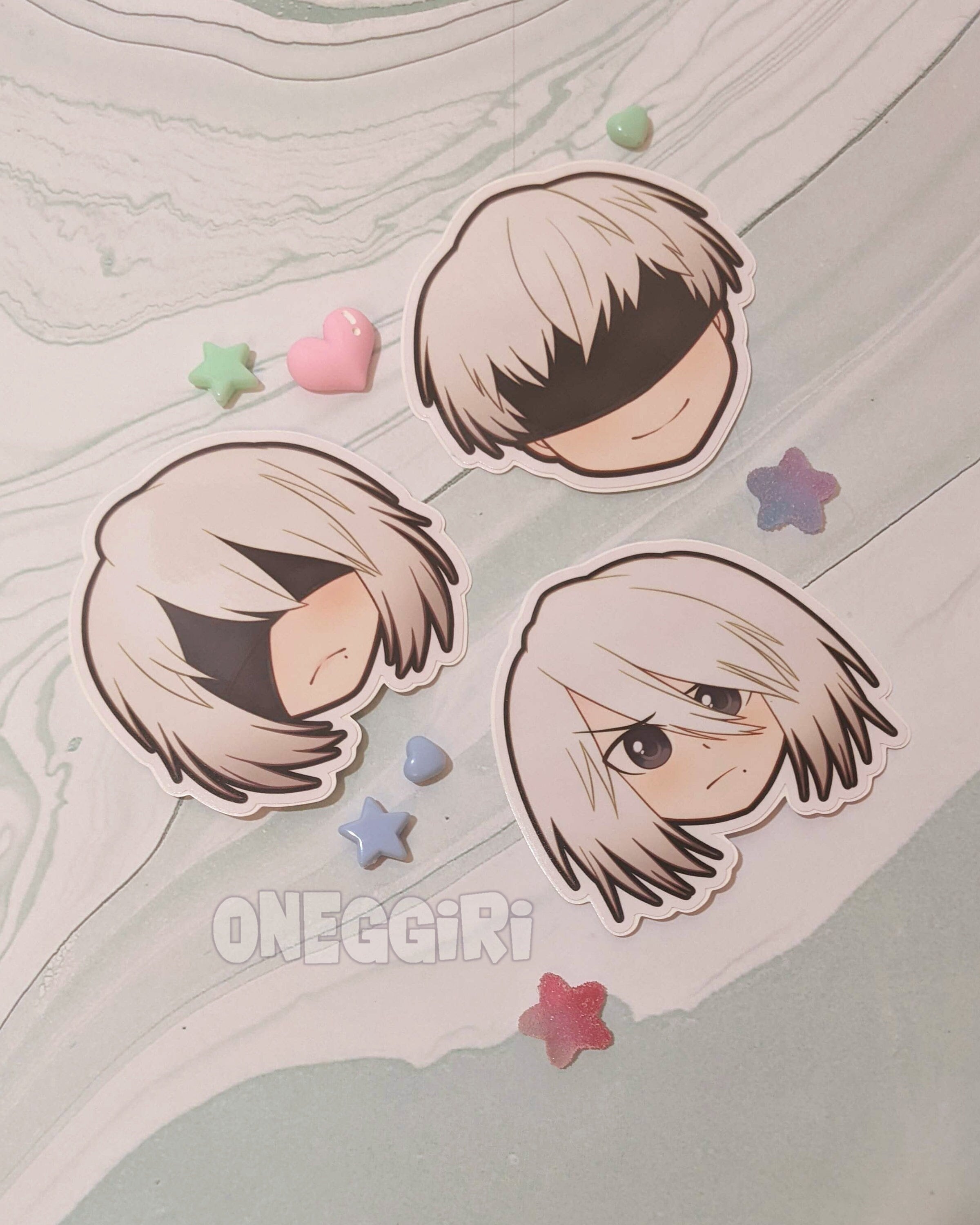 Nier Automata 2B 9S A2 Vinyl Stickers Decals - Etsy