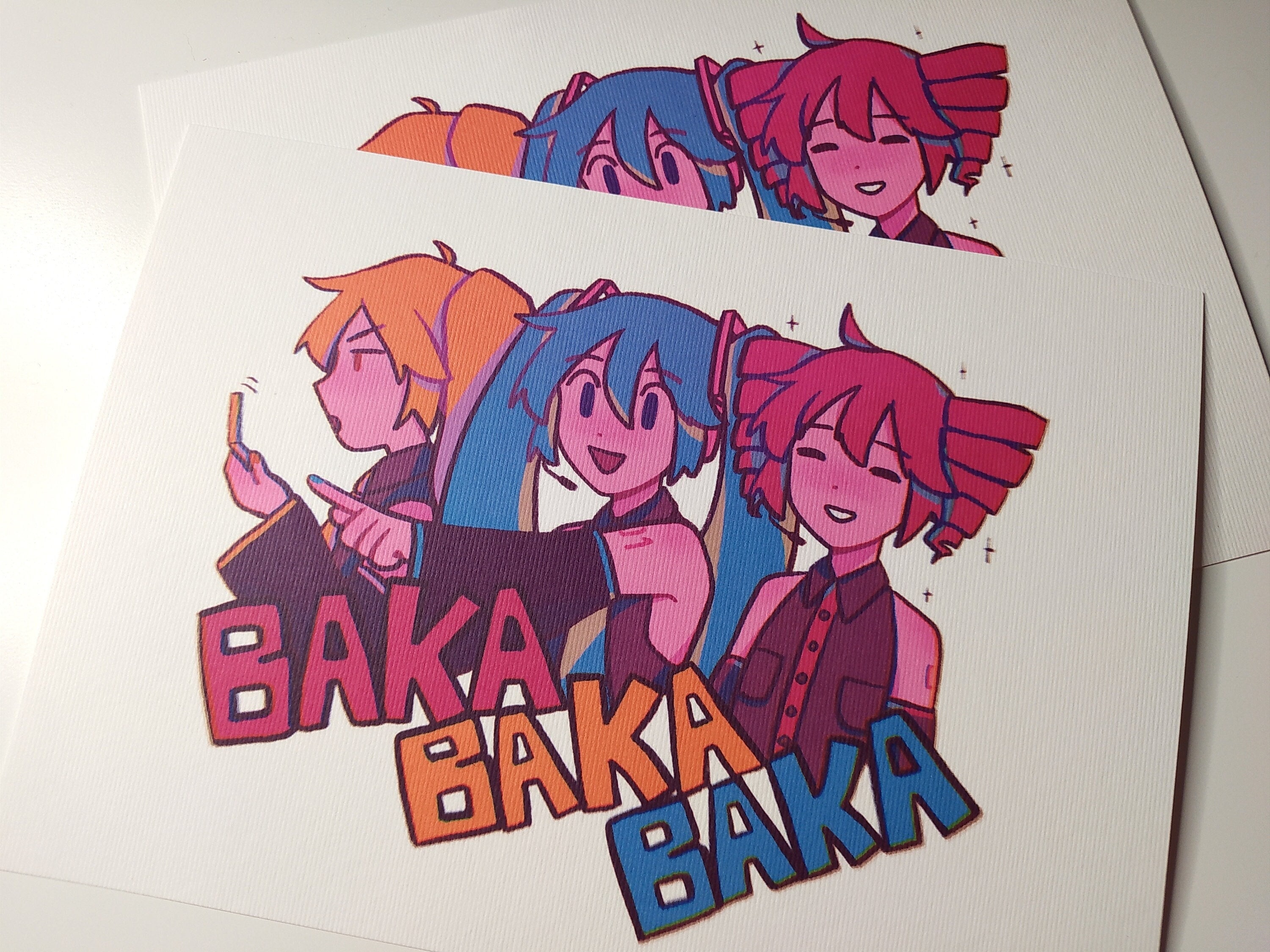 Vocaloid Triple Baka Chibis Sticker for Sale by c10884