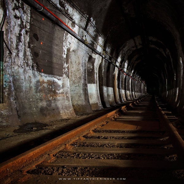 Abandoned Subway Boston Underground Giclee Fine Art Photographic Print