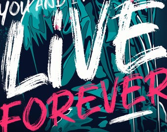 Live Forever, Liam Gallagher, Oasis Poster Print - Etsy