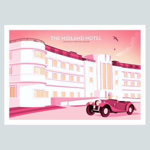 The Midland Hotel, Morecambe, Lancashire Travel Poster Print