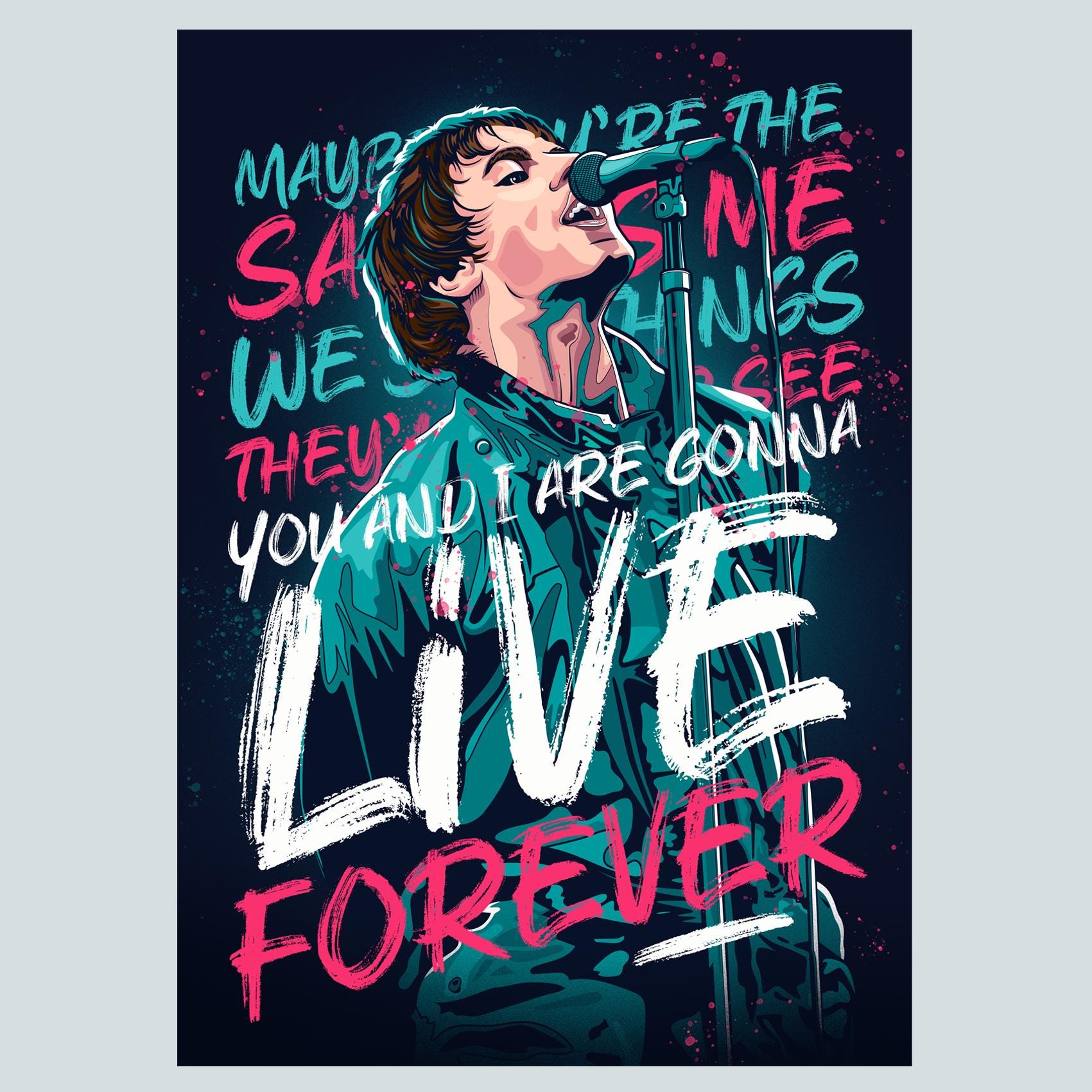 ◆オフィシャル◆ オアシス　oasis Live Forever A2ポスター❗️ ◇オフィシャル◇ オアシス oasis Live Forever A2ポスター