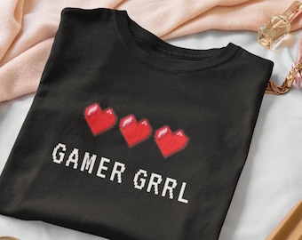Gamer Girl,video game tshirt, gaming shirt, gamer gift, kawaii, pc gamer, video game, retro gaming, kawaii shirt, twitch streamer