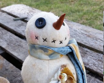 Small Primitive Snowman