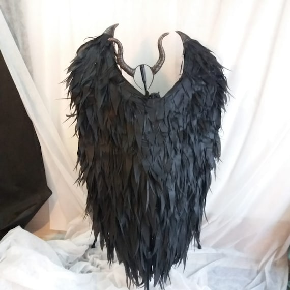 Black angel wings carnival costume Family photoshoot ideas Etsy