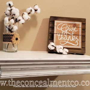 24&quot; distressed white concealment shelf