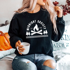 90&#39;s Retro Sweatshirt, Are You Afraid of the Dark, Midnight Society Sweatshirt, Unisex Crewneck pullover sweatshirt, gift for teen