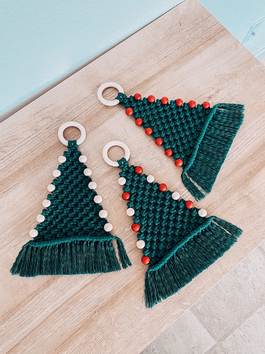 Macrame Christmas Trees, Little Christmas Trees, Christmas Tree Wall ...