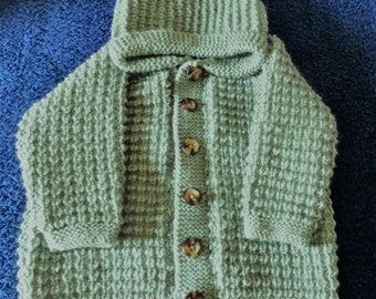 NEW - Hand knitted hoodie,