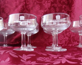 Rosso Antico  Vintage coupe glasses - Aperitif, Champagne, Cocktail