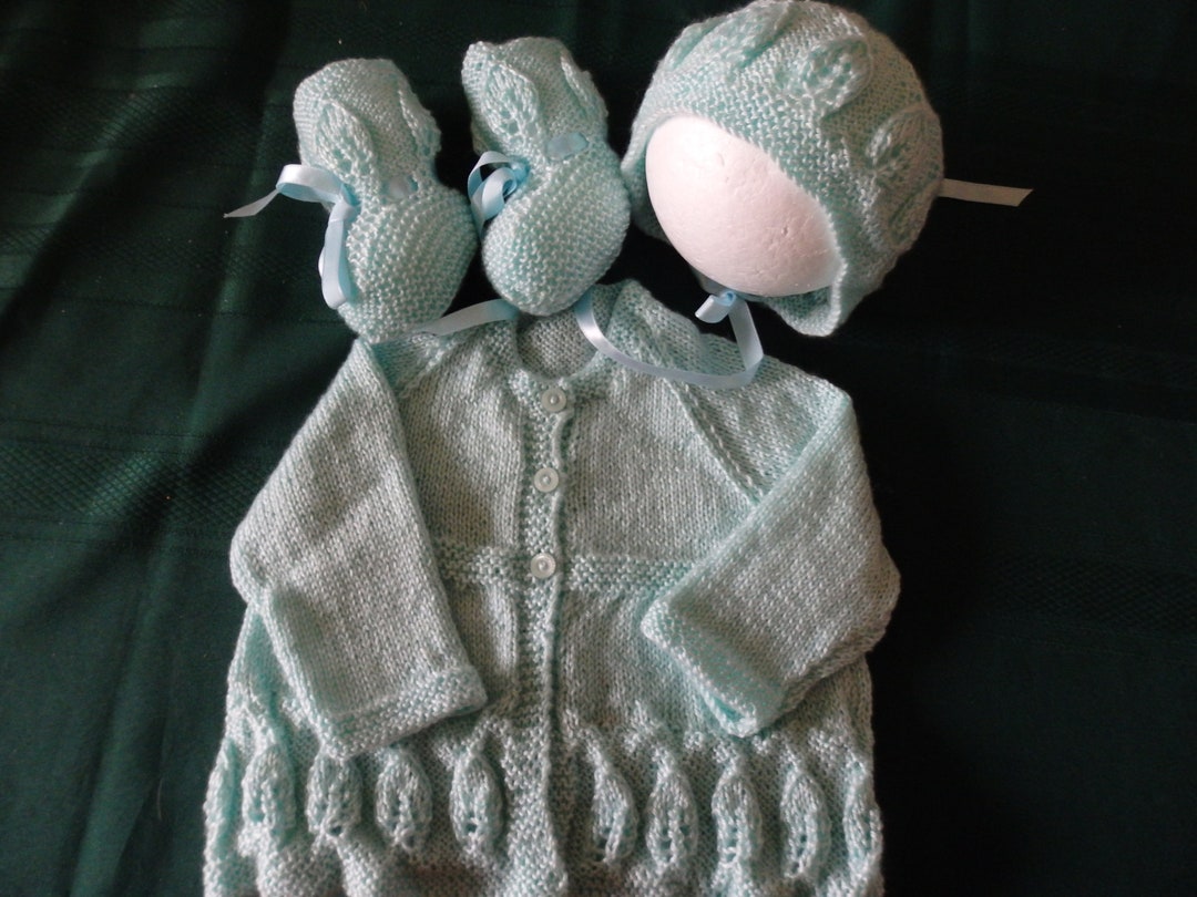 NEW - Hand Knitted Baby Layette / Set - Etsy