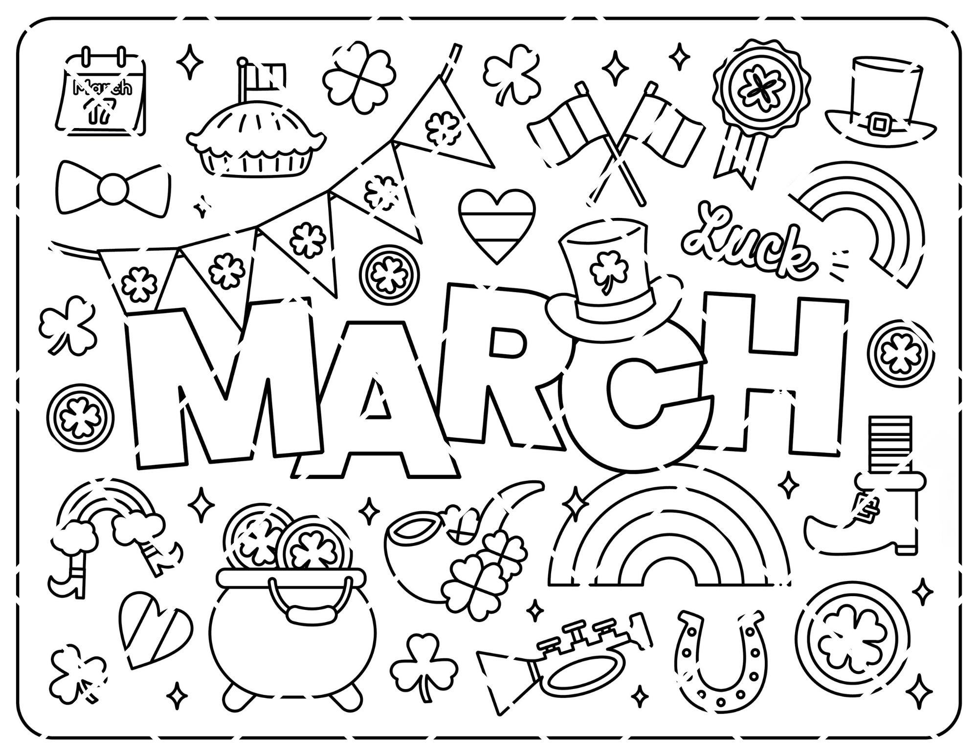 2025 Coloring Calendar Kids Coloring Pages Family Activity Unique