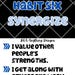 7 Habit Posters- Checkerboard - Etsy