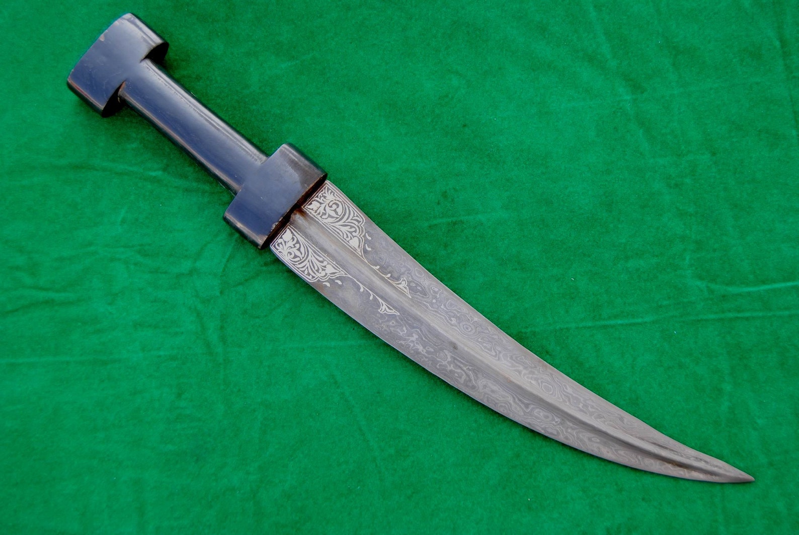 Vintage Islamic Ottoman Balkan Kurdish Damascus Steel Jambiya Etsy
