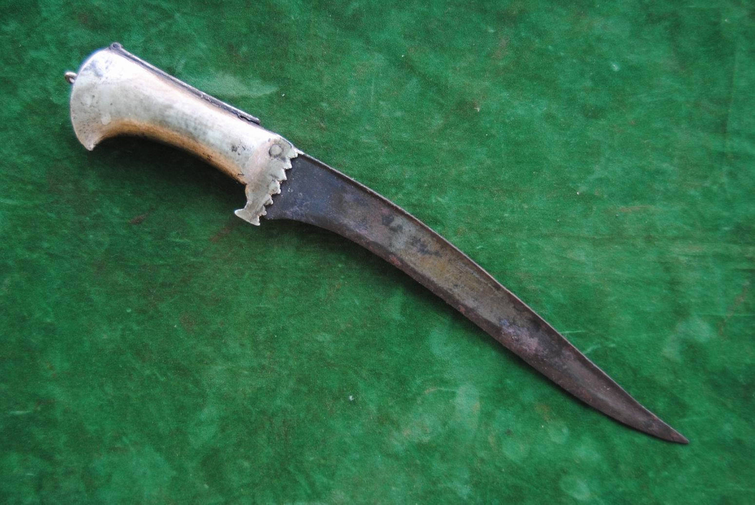 Vintage Turkish ottoman mughal wootz peshkabj karud knife no Etsy