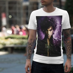 Icon T-Shirt - Novelty Gift, Celebrities, T-Shirt, Purple Rain, Prince