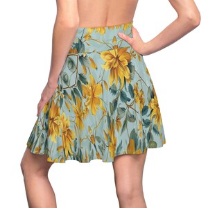 Floral Skater Skirt for Women Unique Fashion