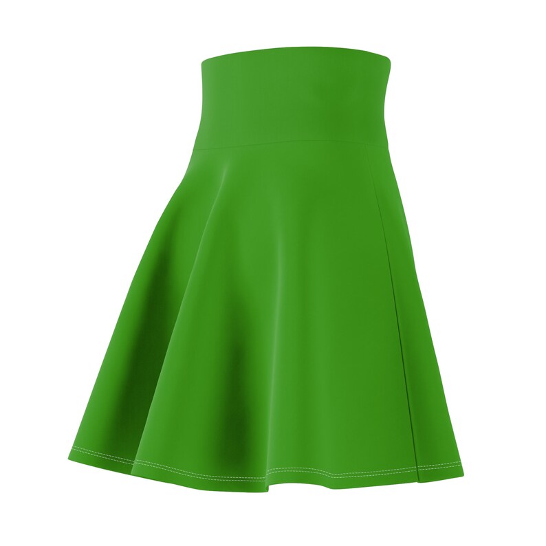 Chic Green Women's Skater Skirt