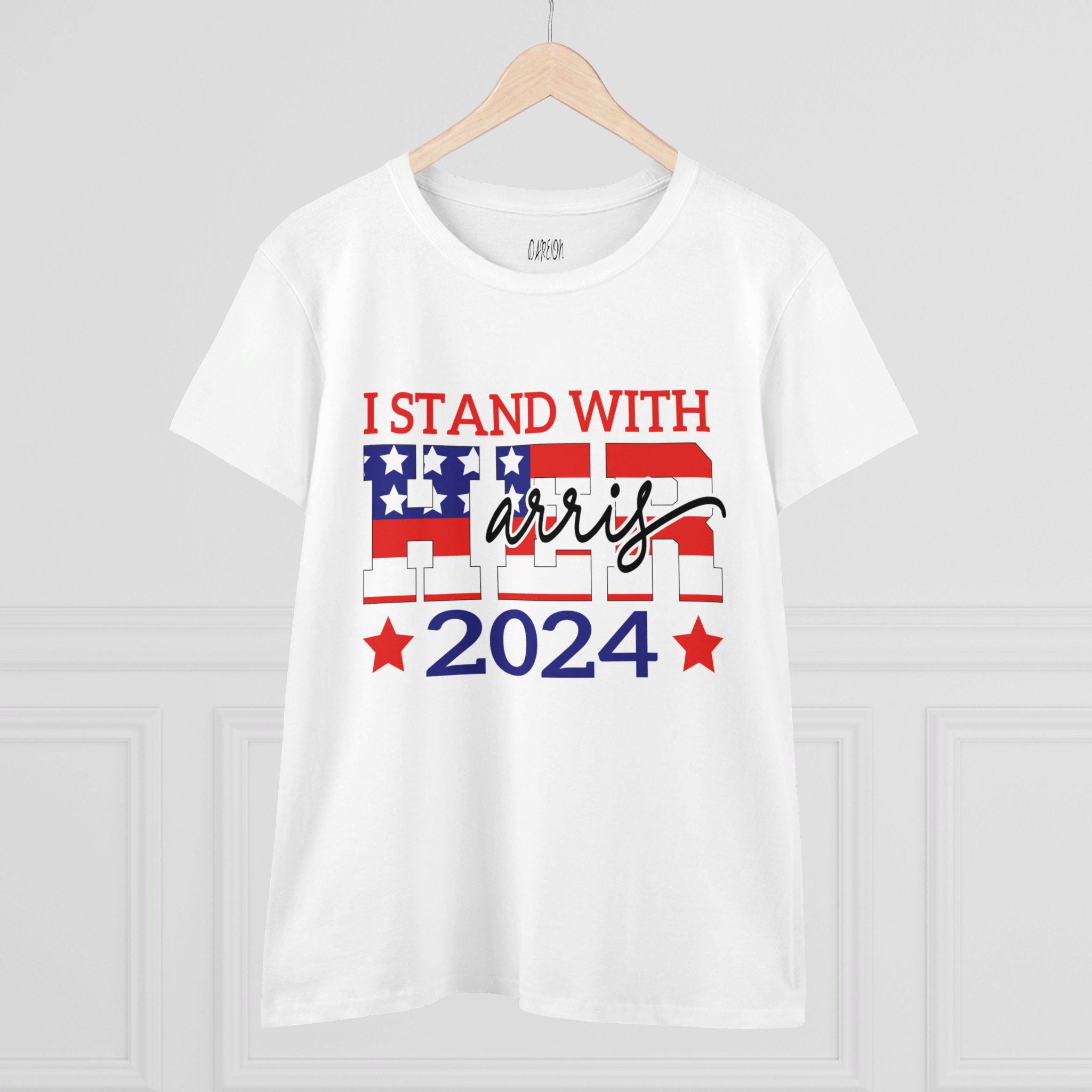 T-shirt Kamala Harris 2024 "Je Suis Avec Son Président" - Campagne électorale - Neuf Sans étiquettes - Homme