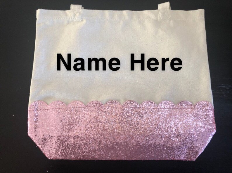 Personalized Glitter Tote