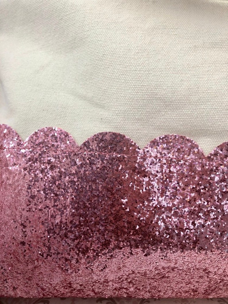 Personalized Glitter Tote