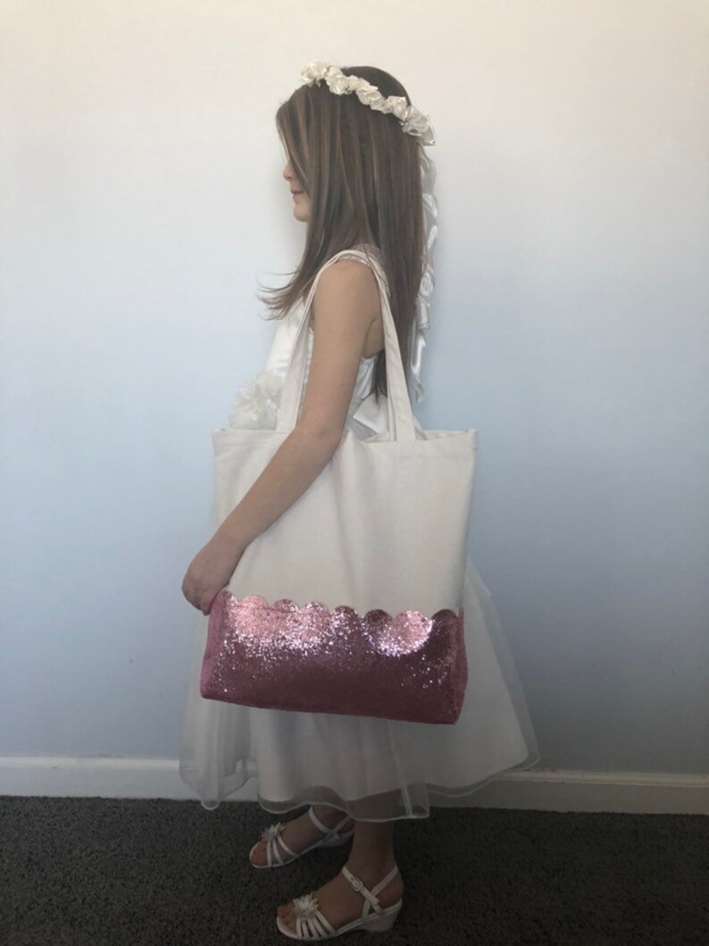 Personalized Glitter Tote