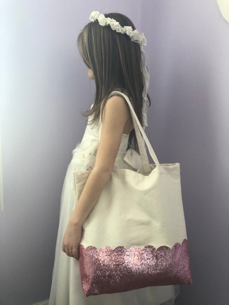 Personalized Glitter Tote
