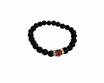 Black Lava Stone Bracelet