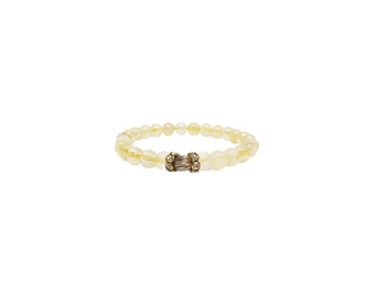 Citrine with Gold Accent Bracelet