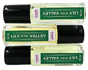Perfume Roll-On de Lírio do Vale - Fragrância Floral Fresca de Longa Duração - Vegano, Artesanal, 10ml
