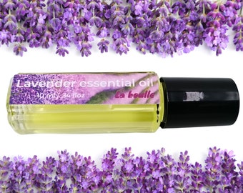 Lavender Essential Oil Roll-On. Pre-diluted. PureTherapeutic Grade. Relax. Natural. Vegan. Handmade in UK.