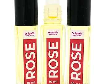 Rose Roll-On Perfume - Long-Lasting Elegant Floral Fragrance - Vegan, Handmade, 10ml Rollerball