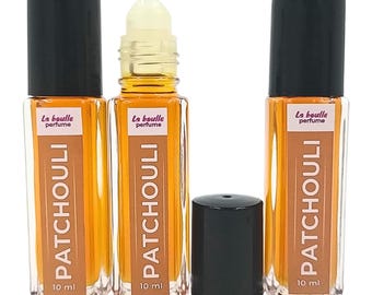 Perfume Roll-On de Patchouli - Fragrância Natural de Óleos Essenciais de Longa Duração - Vegano, Artesanal, 10ml, Perfeito para Aromaterapia