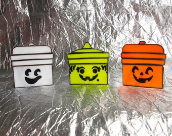 Halloween Bucket Tealight Holders - Set of 3