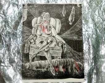 Spider Lady Lithograph Print