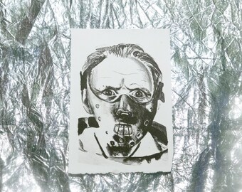 Hannibal Lecter Lithograph Print