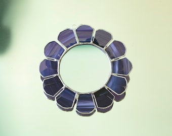 Medium Flower Stained Glass Mirror