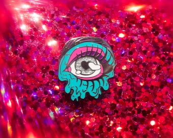 Crying Eye Enamel Pin