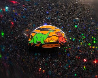 Sunset Dinos Pin