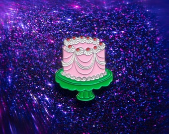 Pink Cake Enamel Pin