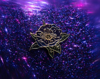 Hellebore Enamel Pin