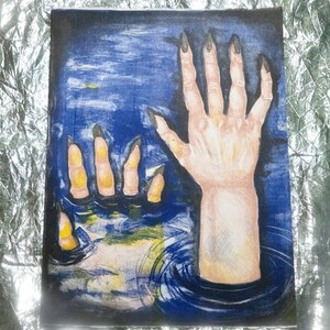 Drowning Lithograph Print