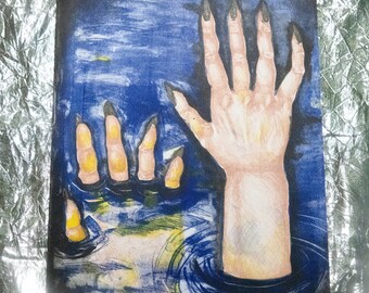 Drowning Lithograph Print