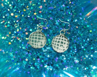 Disco Ball Mirror Earrings