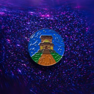Haunted House Enamel Pin