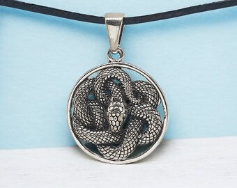 Snake Pendant Snake necklace Snake jewelry