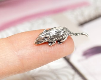 Talismán de dinero de ratón / Joyas para atraer dinero / Ratón de monedero / Talismán de riqueza / Amuleto de riqueza / Amuleto de dinero plata, bronce