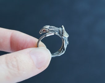 Silver Dragon ring