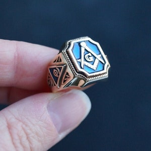 Masonic signet ring Freemason ring